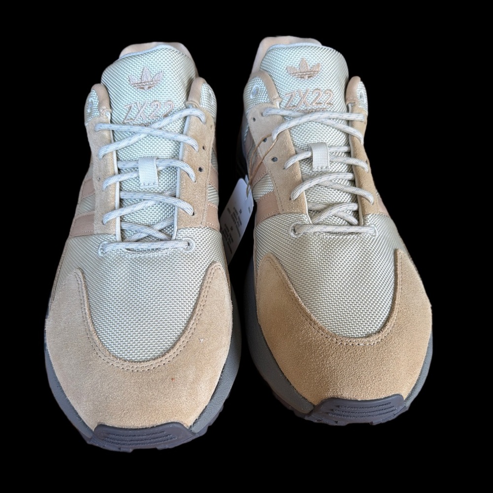Adidas ZX22  Men's Cream Khaki Grey brown  Sneakers men’s size 11 NWT - Picture 2 of 13